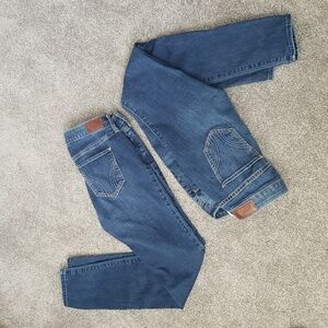 #A - 2 x Hollister Classic Stretch Low-rise Super Skinny Jeans Sz S5 EUC